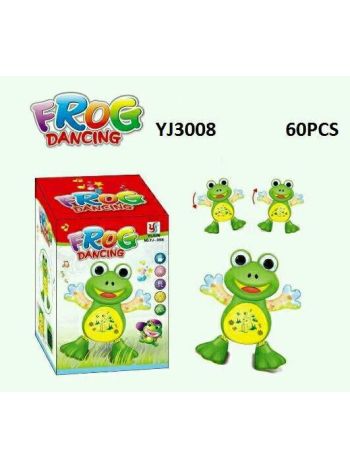 Musical Dancing Frog with Vibrant Lightening & Musical Sound Effects Toy for Kids