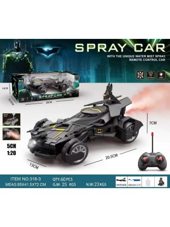 Bat-Man Remote Control Spray Car High Speed RC Cars Toys for Boys