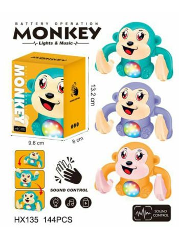 Sensor Monkey Dancing Spinning Rolling Tumble Monkey Toys for Kids