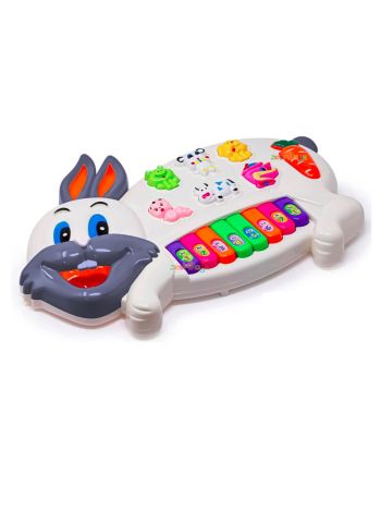 Rabbit Musical Piano Toy with Flashing Light, Sound for Kids